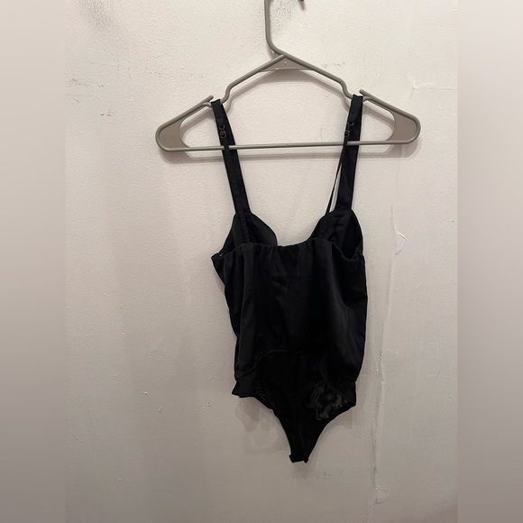 Abercrombie & Fitch Black Satin Corset Bodysuit Small - Picture 3 of 3